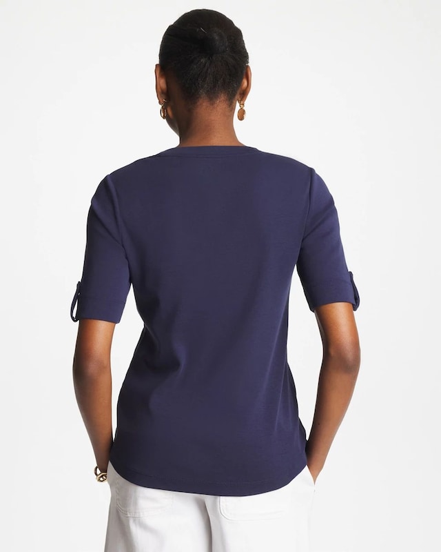 Pima V-Neck Tee - image 3